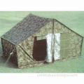 Water-resistant Military Tent with Steel Tube, Made of Camouflage or Nylon